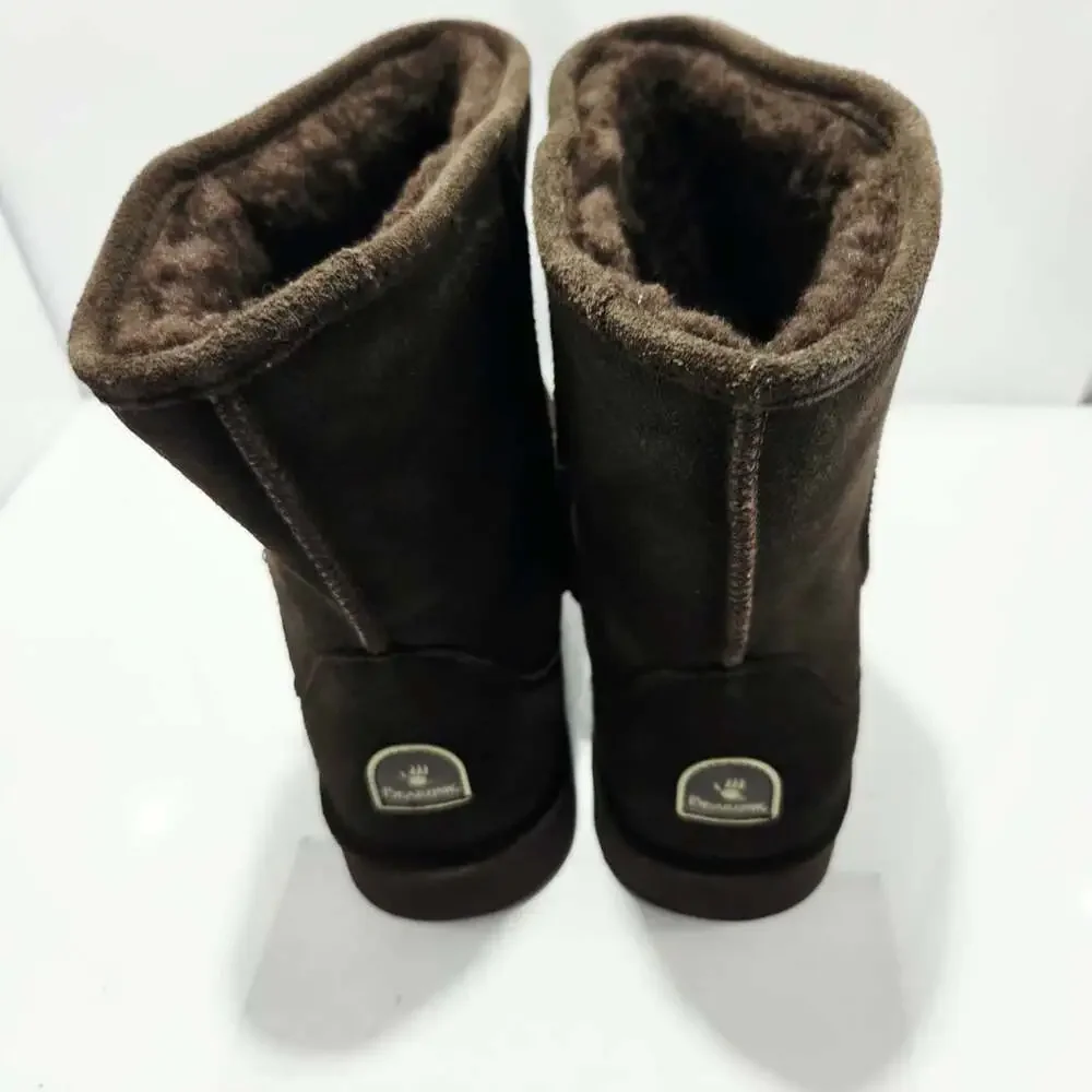 Bearpaw Brady Boots Size 13 Chocolate Brown Suede Winter